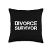 Divorce Survivor Throw Pillow