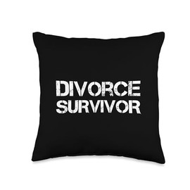 Divorce Survivor Throw Pillow