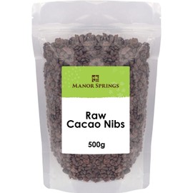 Raw Cacao Nibs 500g by Manor Springs