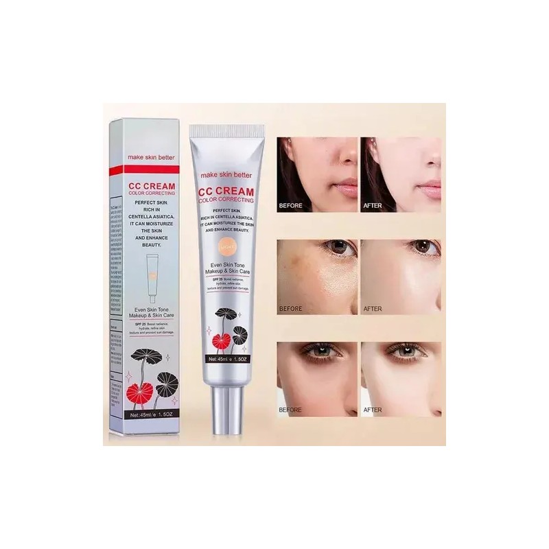 Crema Cc Que Cambia De Color Coreana,2 En 1 Para