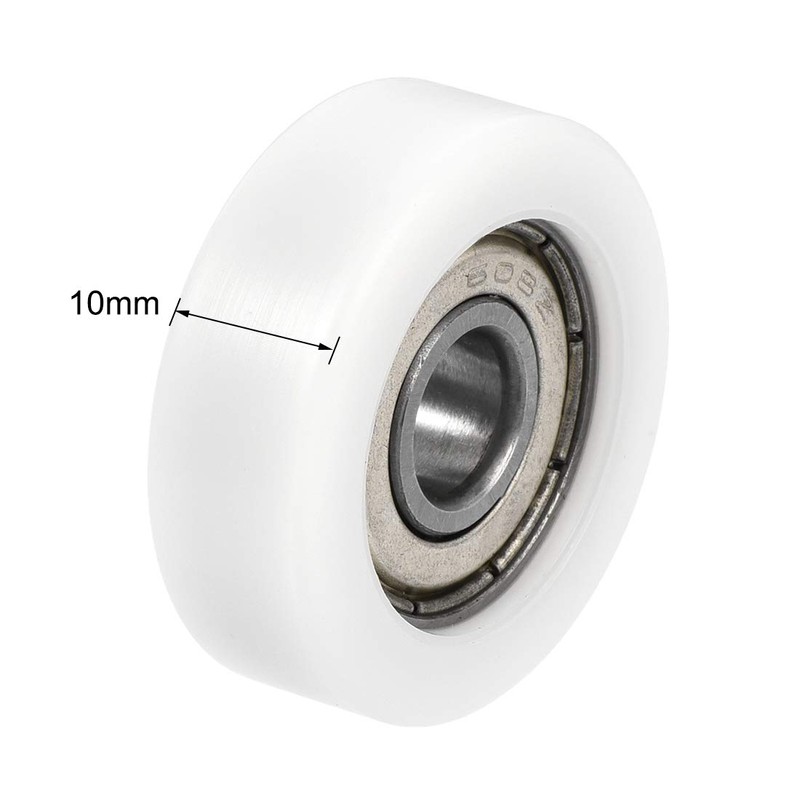 uxcell 608ZZ Ball Bearing Guide Pulley Roller Round Wheel 8x30x10mm