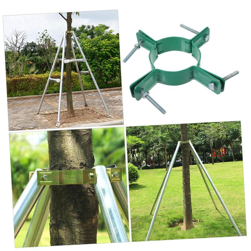 Gatuida Tree Fixing Tool Durable Iron Metal Supportive Rack for