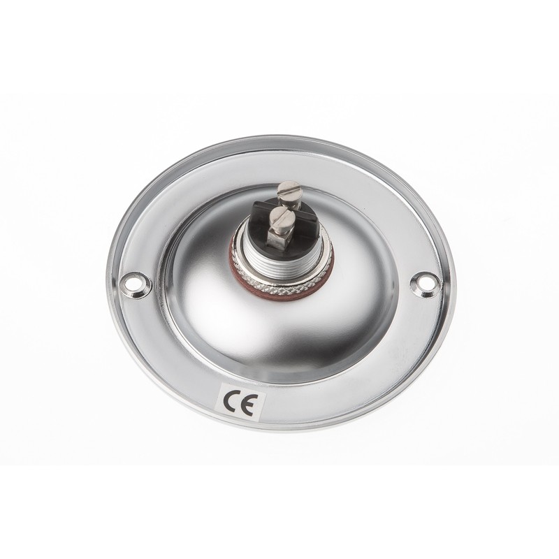 HUBER Flush-Mounted Bell Push Button 1-Way Brass Round Door Bell