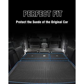YEBOOCA Cargo Liner Compatible with 2021-2025 Bronco Sport Trunk Mat Back Seat Cover Protector (Backrest Mats)