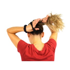 Jokari Non-Slip Beaded Scrunchie. Gentle on Hair, Perfect for Wet or Dry Use, All-Day Hold, Hair-Friendly, No-Pull Elastic Hair Tie (1, Large)