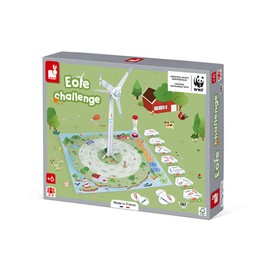 Janod - Wind Turbine Challenge Game - Children’s Board Game - Playing and Cooperating - Made In France - Wwf Partnership - Fsc-Certified Cardboard - Suitable for Ages 6 and Up, J08638