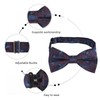 Alizeal Mens Floral Pattern Pre-tied Bow Tie, Pocket Square and