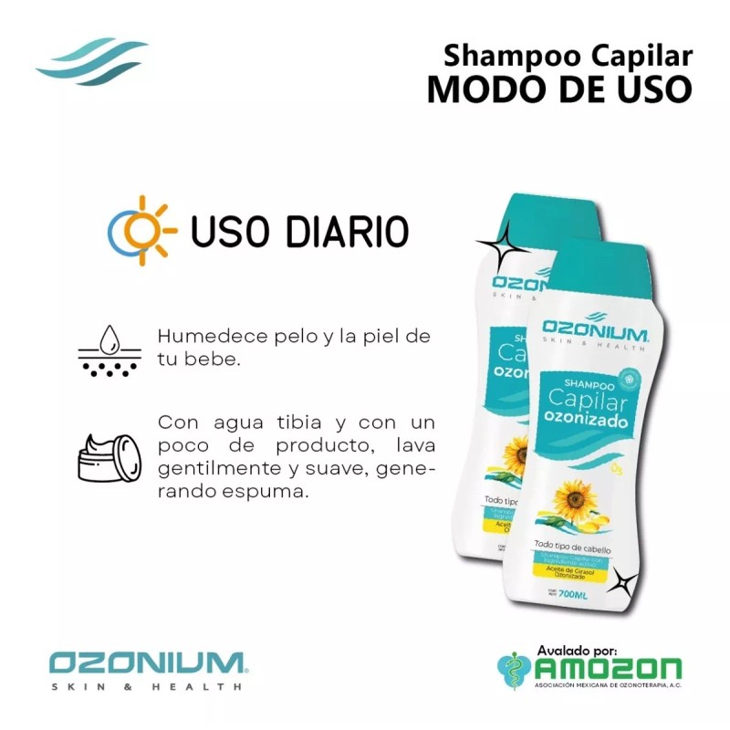 Ozonium Shampoo Baby Ozonizado 700ml, Ozonium Ozon013