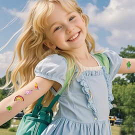 30 Blatt süße Tattoo-Aufkleber, wasserdicht, langlebig, modisch, süß, süß, Cartoon, lustig, temporäre Aufkleber