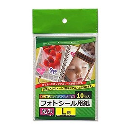 Photo Seal Paper, L Size, Inkjet Printer Only (Glossy Type), Pack of 10