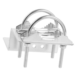 jojofuny Outdoor Antenna Mast Mount Bracket Stainless Steel Construction for Antenna