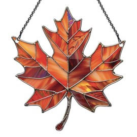 Maple Leaf Ornament Acrylic Window Hanging, Gift for Plant Lovers, Home Wall Room Hanging Decor, Christmas Decorations