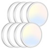 zemty 8Pack LED Flush Mount Ceiling Lights, 6.5 Inch 12W