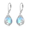 POPLYKE Celtic Filigree Teardrop Drop Dangle Earrings Sterling Silver Leverback