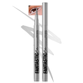 Matte Liquid Eyeliner Pen, Waterproof, Colourful Eyeliner Pen Lasts 24 Hours, Pigmented With Long-Lasting, Smudgeproof, Ultrapigmented, Quick Drying, Creates Defined Lines, Vegan-11 Silver