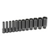 Grey Pneumatic (9712MDG) 1/4" Drive 12-Piece Deep Metric Magnetic Impact