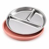 3-Pack Stainless Steel Divided Suction Plates for Kids – 3-Section