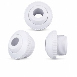 3-Pack Adjustable Pool Return Jet Nozzles – 1½-Inch MIP Thread with Eyeball Fittings