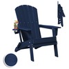 Plawdlik Plawdlik Folding Adirondack Chair, SGS Tested, Wooden Textured with