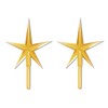 Creative Hobbies Gold Stars for Ceramic Christmas Tree Lights Plastic