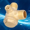 Air Compressor Check Valve,3 Port Air Compressor Parts,0.8x0.7x0.4 Inches 3