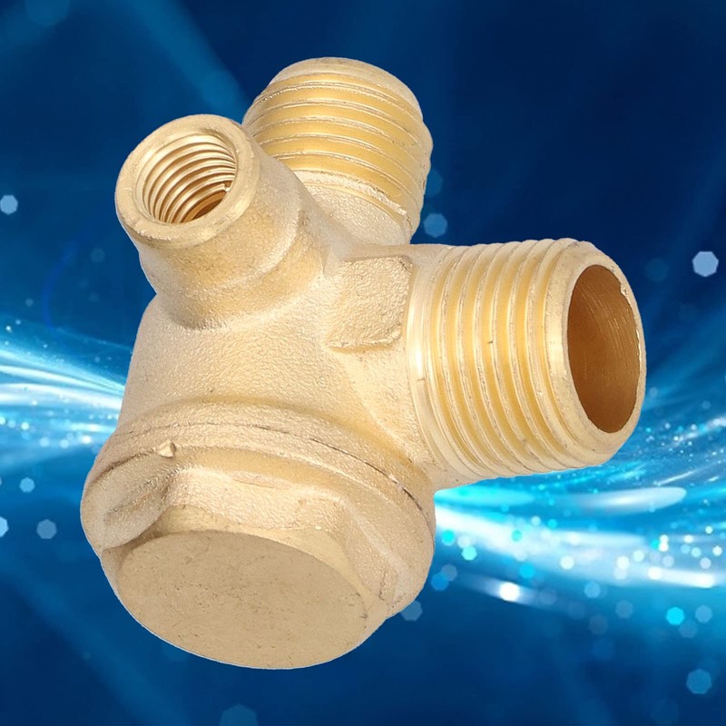 Air Compressor Check Valve,3 Port Air Compressor Parts,0.8x0.7x0.4 Inches 3