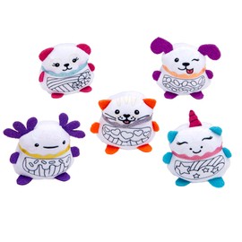 Shimmer 'n Sparkle Color Me Collectible Plushies Series 1-5 Piece Mini Plushies with Scented Markers and Accessories Arts & Crafts Activity Gift Ages 6 and Up