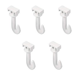 TOSO TOSO Picture Rail L Hook 15C Hook C (for ceiling mounting), First In Type, White, 5 Pieces