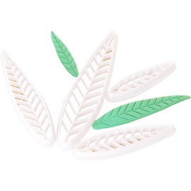 4-Piece Peach Leaf Mold Set – Craft Elegant Pastries & Buns with Artisan Precision