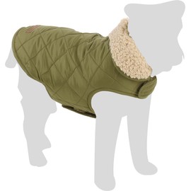 Flamingo Bonnie Dog Coat Green - Size A: 30cm, W: 31-32cm, C: 46-49cm, Warm and Comfortable, Ideal for Chihuahua, Maltese, Yorkshire Terrier and Miniature Poodle