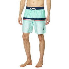 U.S. POLO ASSN. Stripe Swim Shorts Fresh Mint LG