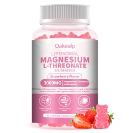 Liposomal Magnesium Threonate High-Potency 3000mg Gummies,Liposomal Enhance 98% Absorption,Magnesium L-Threonate Supplements, Muscle & Nervous System for Kids & Adults