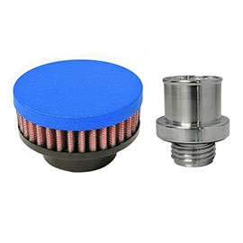 CFM Performance 1-0302-7-WBL Billet Baffled Valve Cover Breather Oil Cap 2009-2015 Dodge Ram 1500 2500 3500 5.7 Hemi (Wrinkle Blue)