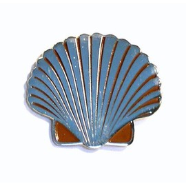 Metal Enamel Pin Badge Brooch Scallop Sea Shell