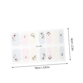 Baluue 2pcs Nail Art Stickers Delicate Manicure Decals for Fun Nail Decoration for Parties Salon Use Includes Unique Cartoon Patterns for Friends Family