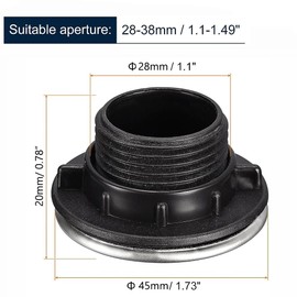 Bestgle 8Pcs Sink Tap Hole Cover Kitchen Faucet Plate Stopper Cover Bathroom Blanking Plug for Dia 1.1 to 1.5 inch (45mm)