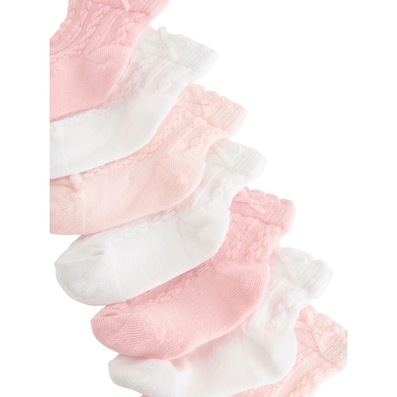 NEXT Baby-Socken im 7er-Pack Rosa 0 Monate