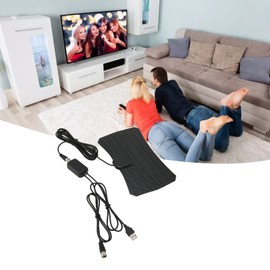 HD Digital TV Antenna 300 Miles Indoor/Outdoor HD Antenna Supports 4K 1080P Fire TV Stick and All Old TVs. (Black)
