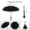 MRTLLOA 40/49/56 Inch Oversize Windproof Inverted Reverse Upside Down Umbrella,