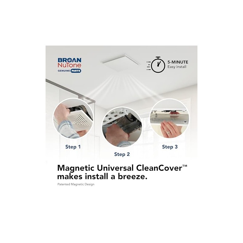Broan-NuTone RCM700 Magnetic Universal CleanCover™ Bath Fan Replacement Grille
