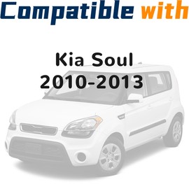 DIMEANI Windshield Pillar Trim Molding Compatible with Kia Soul 2010 2012 2013 A Pillar Window Trim Driver&Passenger Side Replace 86180-2K500 86170-2K500