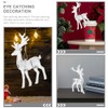 Didiseaon 4 Pcs Christmas Acrylic Reindeer Figurine Clear Standing Deer
