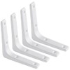 ZiYuya 4PCS Shelf Bracket, Right Angle Corner Brackets Heavy Duty