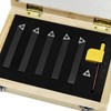 SENDUO 1/4" Indexable Carbide Turning Inserts Holder Set for Machining