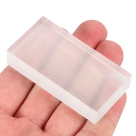 iplusmile Rectangular Glass Brick Glass Block Refraction Physics Experiments Block Teaching Optics Instrument for School Student