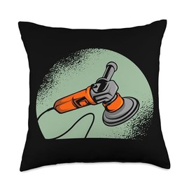 Auto Detailing Car Detailer Apparel Auto Equipment Car Automotive Detailer Job Throw Pillow, 18x18, Multicolor