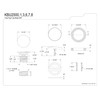 Kingston Brass KBU2008 Eugene Tip-Toe Tub Drain Conversion Kit, Brushed