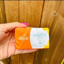 Jabón de Azufre Sheló Nabel - Natural Acne Treatment for Very Sensitive Skin, Reduces Sebum Production, Eliminates Black