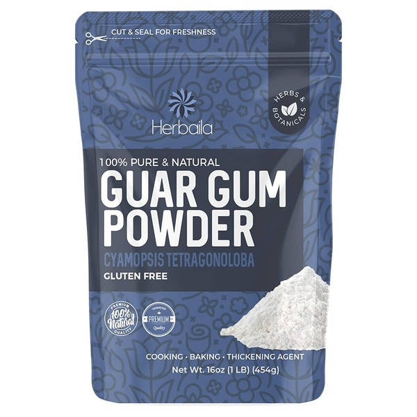 Guar Gum Powder, 16oz, 1 Lb, Gluten Free, Baking Thickener & Binder, Food Grade, Keto Friendly, non-GMO