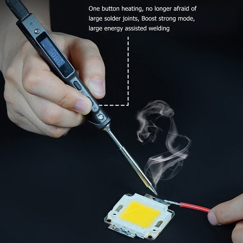 MINIWARE Electric Soldering Iron Kit ABS Intelligent Mini Temperature Adjustable